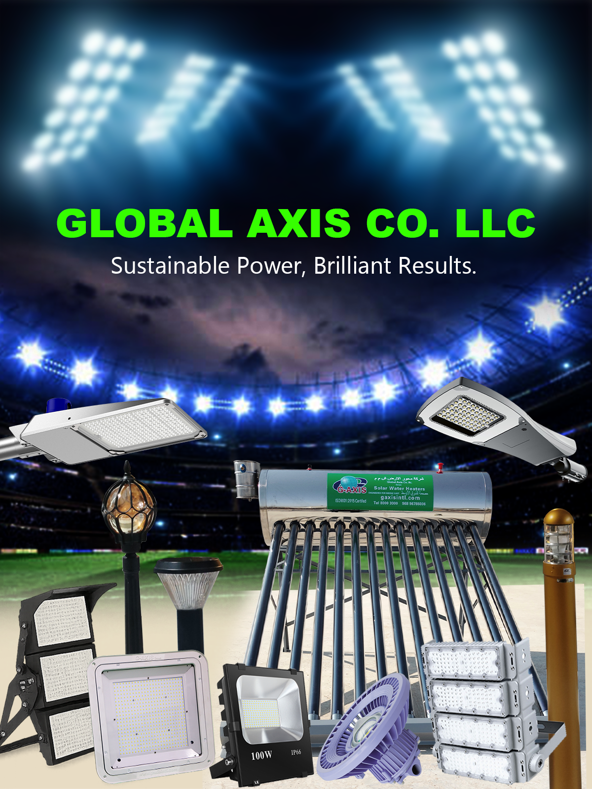 Global-Axis lighting products in Oman